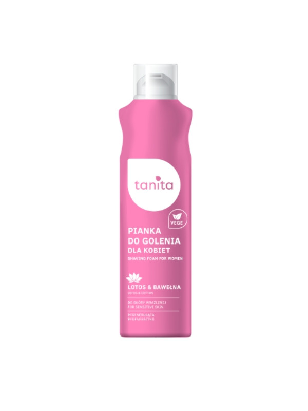 Tanita Vege Woman Pianka do golenia Lotos & Bawełna 200 ml