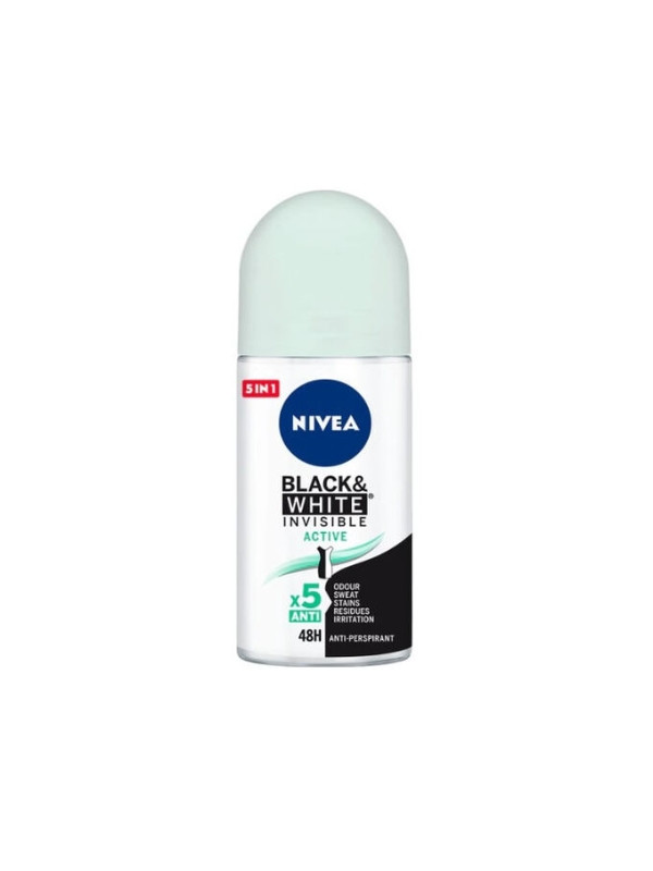 Nivea Roll-on Invisible Black&White Active Women 50 ml