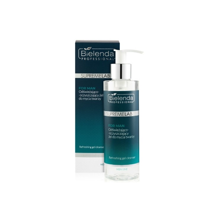 Bielenda Professional SUPREMELAB Men Line refreshing and cleansing face wash gel 200 ml