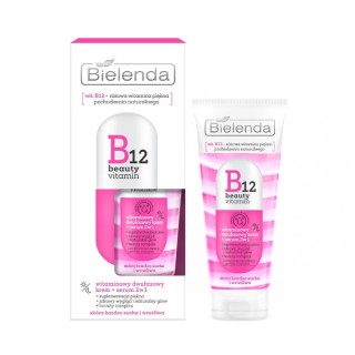 Bielenda B12 Beauty Vitamin 2-phase, вітамінний крем + serum для обличчя 2в1 день/ніч 45 г