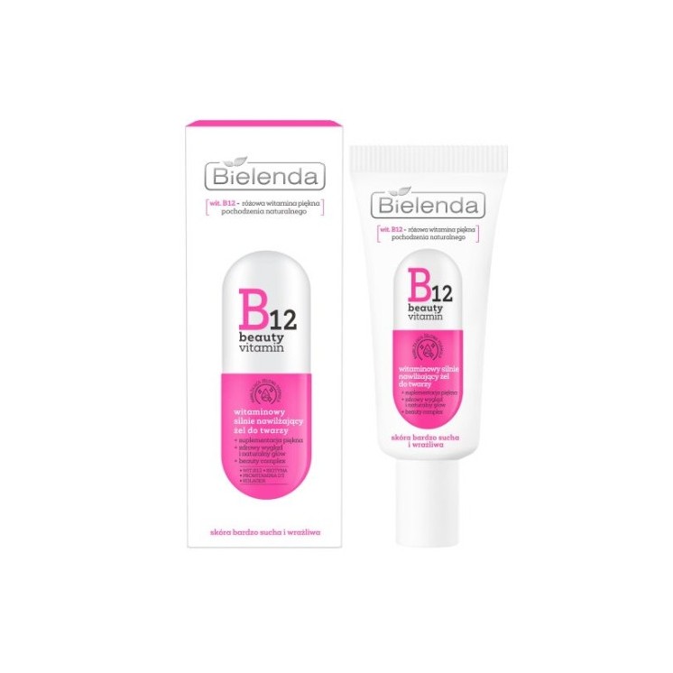 Bielenda B12 Beauty Vitamin sterk hydraterende gezichtsgel 50 ml