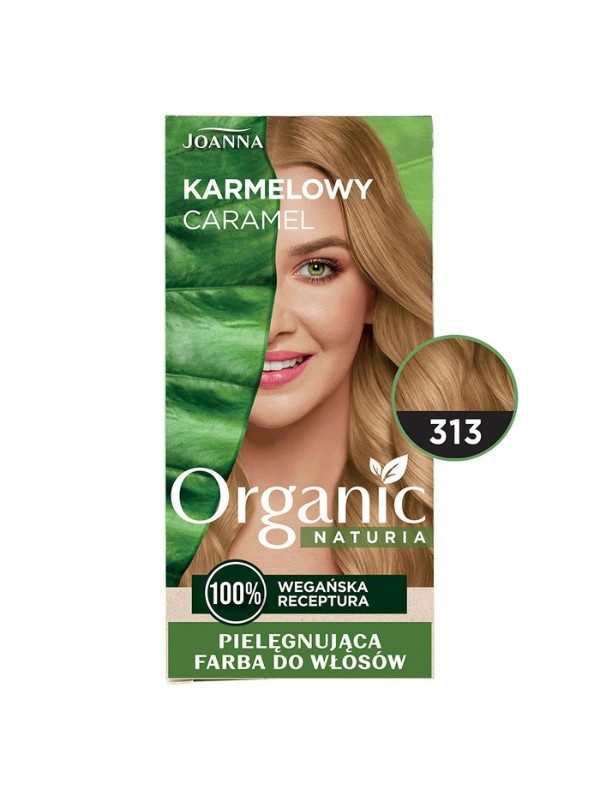 Joanna Naturia Organic Vegan Farba do włosów /313/ Karmelowy