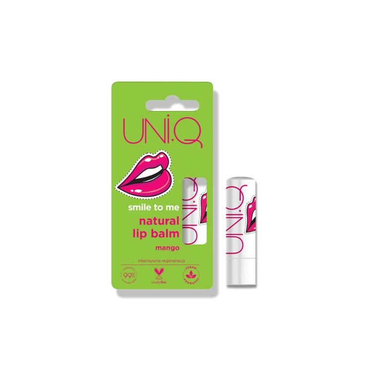 4Organic UNI.Q Smile to me natürlicher Mango Lippenbalsam 5 g