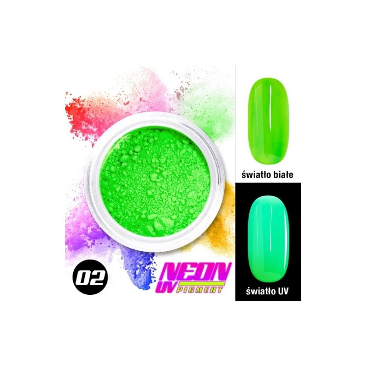 MollyLac Neon UV Nail powder /02/ 0.06 g