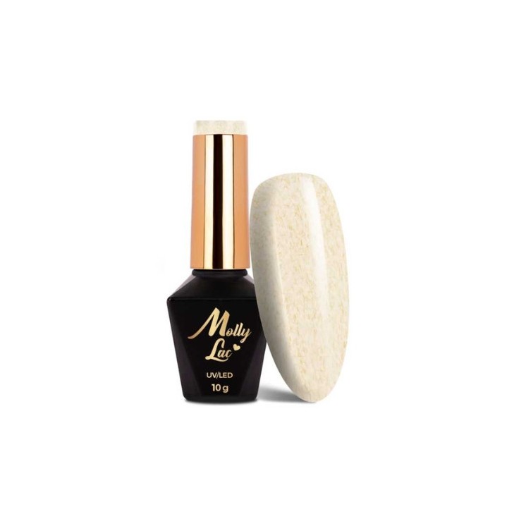 MollyLac /715/ Hybrid-Nagellack mit Sweater-Effekt Beige 10 g