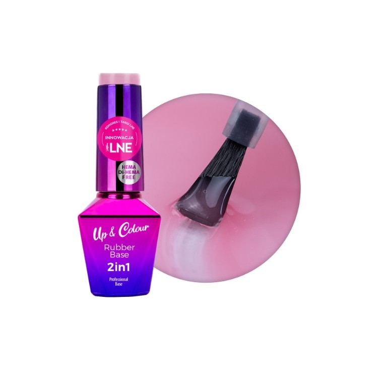 MollyLac Rubber Base 2in1 Up& Colour Candy Blush rubber base 10 g
