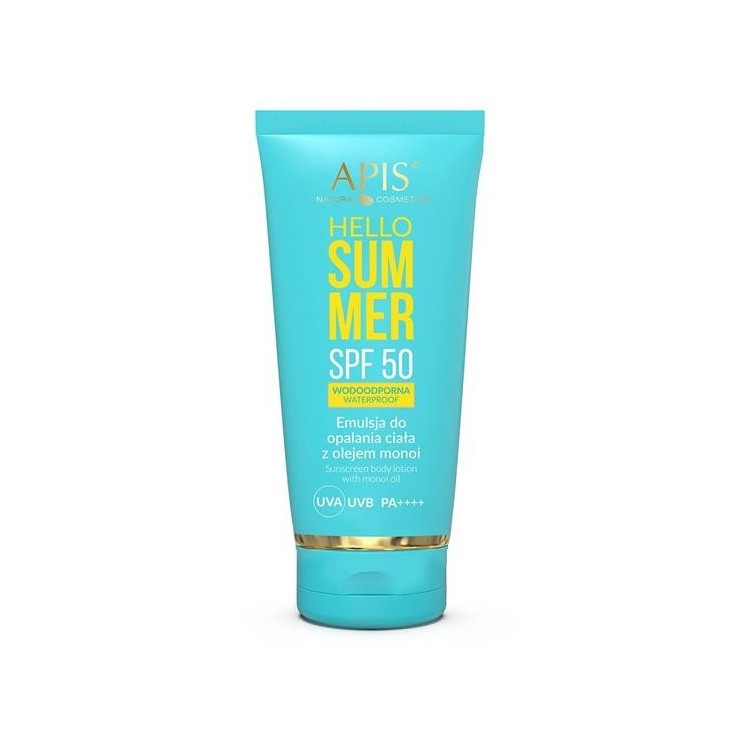 Apis Hello Summer SPF50 Емульсія для засмаги з олією Monoi 200 мл