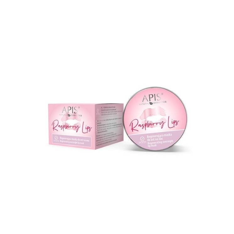 Apis Raspberry Lips regenerierende Lippenmaske über Nacht, 10 ml