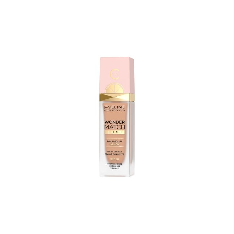 Eveline Wonder Match Lumi Illuminating Foundation /25/ Sand Beige 30 ml
