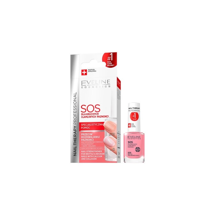 Eveline Professional Nail Therapy SOS strengthening Nail conditioner 12 ml