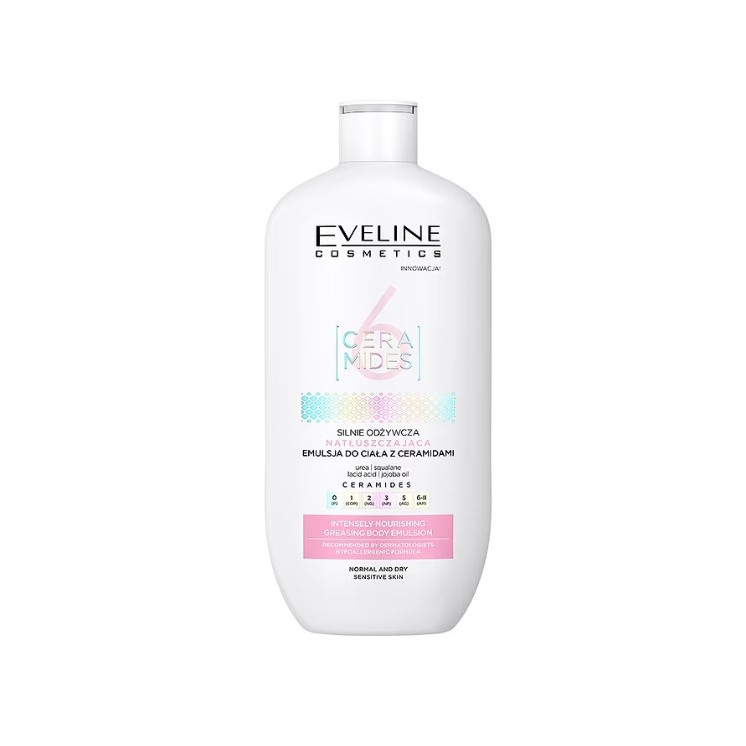 Eveline 6 CERAMIDES greasing Strongly nourishing body emulsion 350 ml