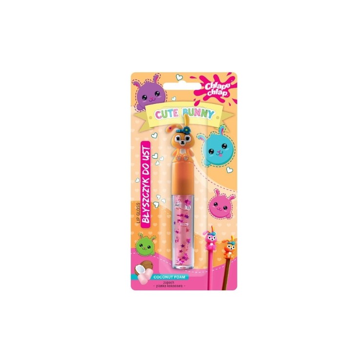 Chlapu Chlap Cute Bunny Lip Gloss Coconut Foam 7 ml