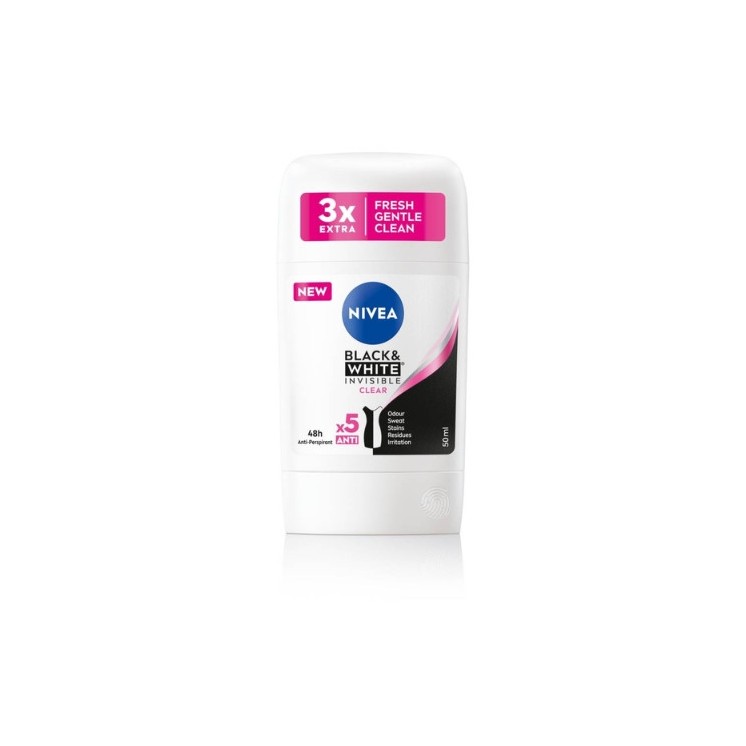 Nivea Black & White Deodorant Stick Clear 50 ml