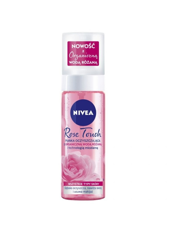 Nivea Rose Touch oczyszczająca Pianka do twarzy z organiczną wodą różaną 150 ml