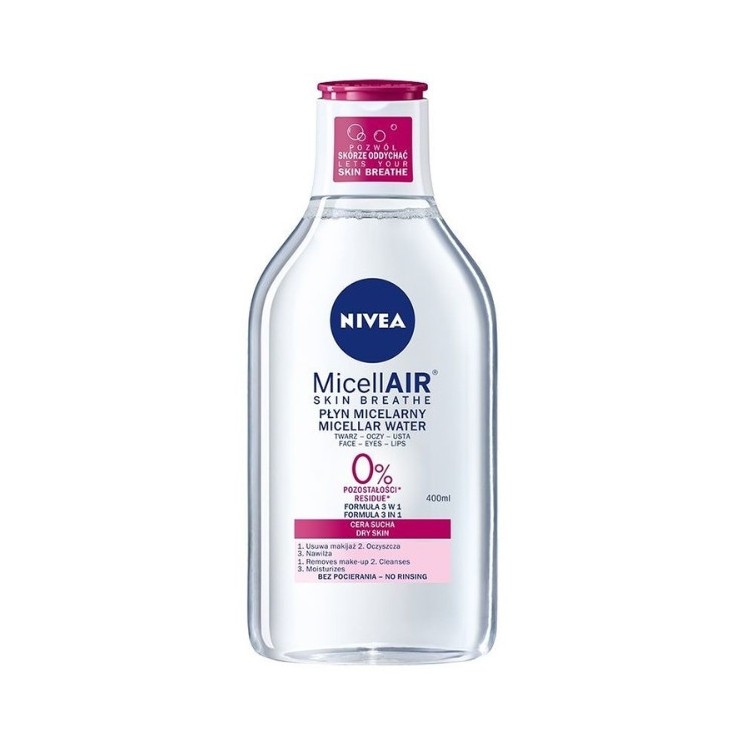 Nivea MicellAIR Micellar face fluid for dry skin 400 ml