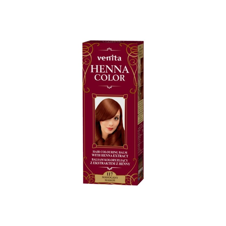 Venita Henna Color Farbbalsam mit Henna-Extrakt /117/ Mahagoni 75 ml