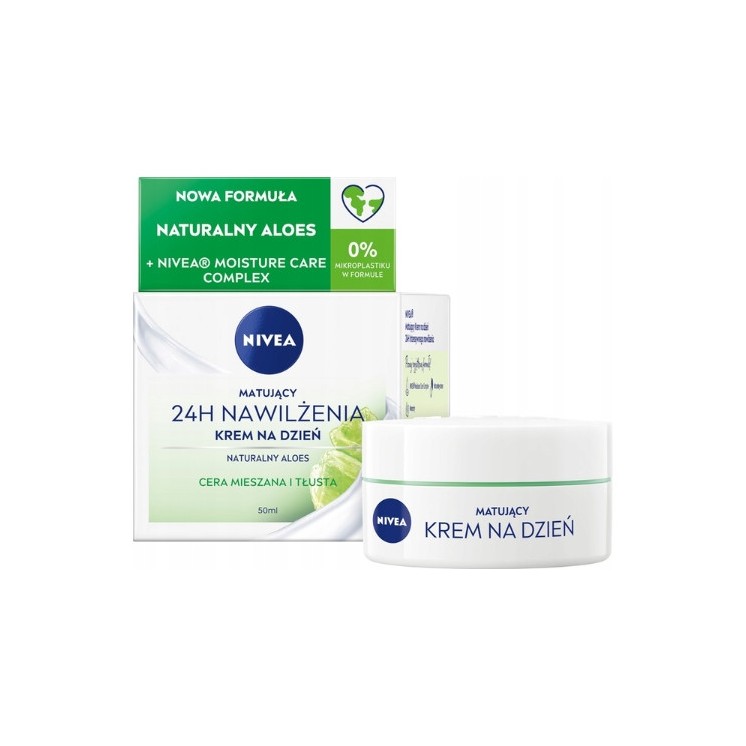 Nivea 24H Moisturizing Mattifying Day Face Cream For combination and oily skin 50 ml