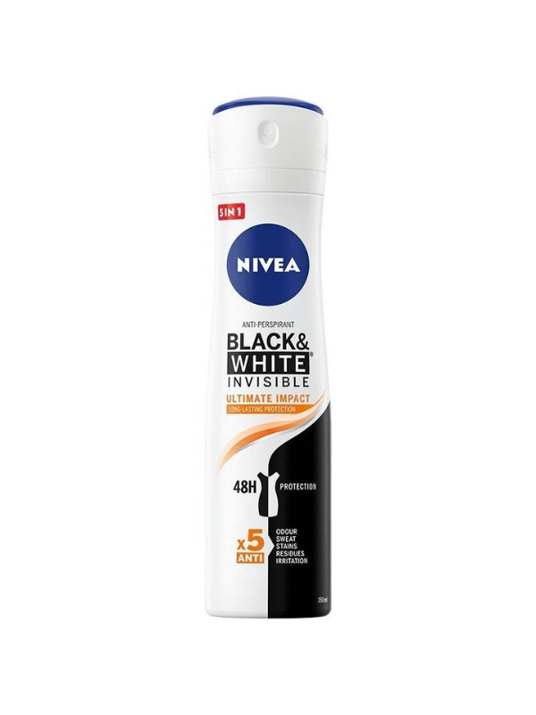 Nivea Black & White Dezodorant w spray'u Ultimate Impact 150 ml