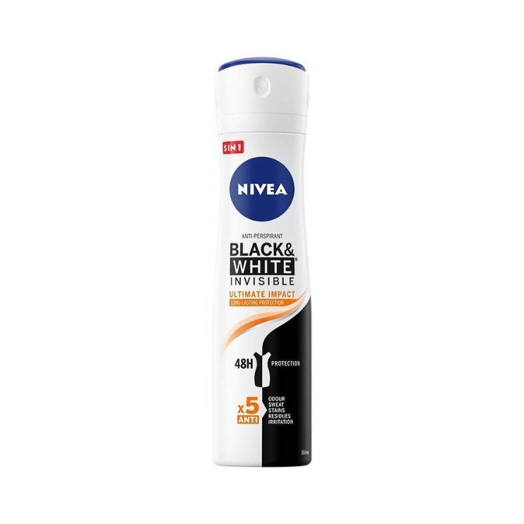 Nivea Black & White Ultimate Impact Spray Deodorant 150 ml