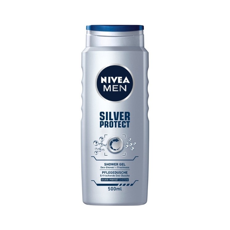 Гель для душу NIVEA MEN Silver Protect 500 мл