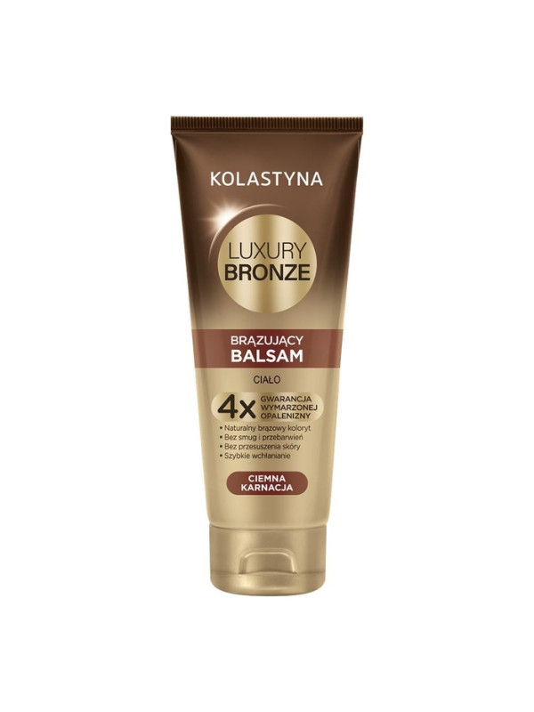 Kolastyna Luxury Bronze brązujący Balsam do ciała Ciemna karnacja 200 ml