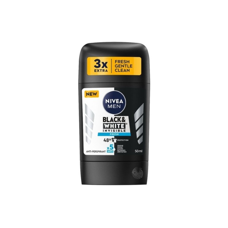 Nivea Men Black & White Invisible Fresh Antitranspirant Stick 50 ml