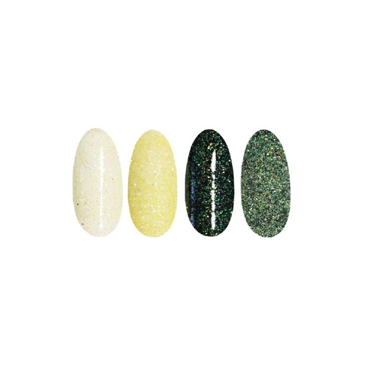 Ronney Glitter nail powder /39/ Yellow-green