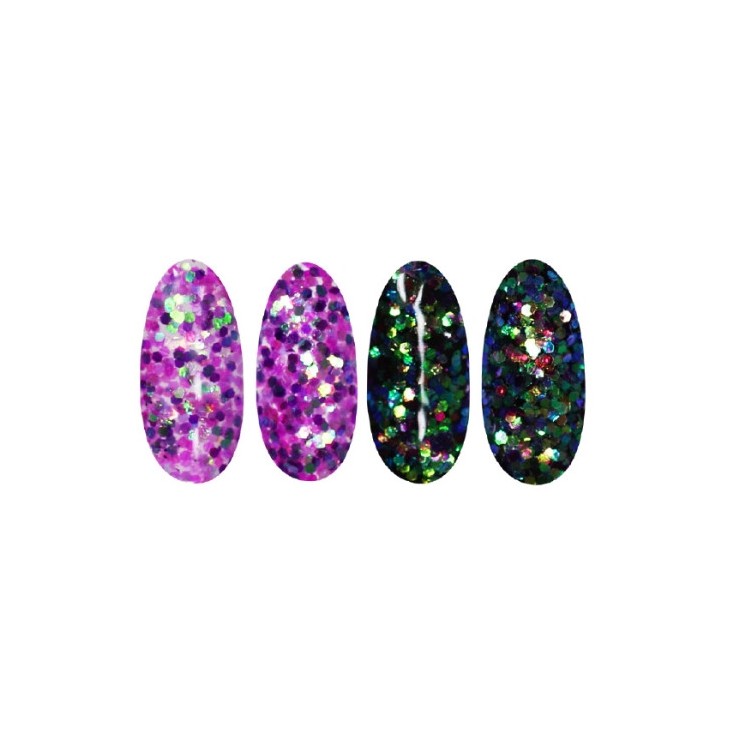 Ronney Glitter Nagelpulver /46/ Lila Folie