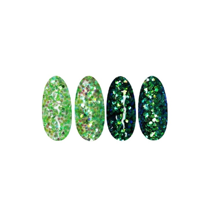 Ronney Glitter Nagelpulver /47/ Grüne Folie