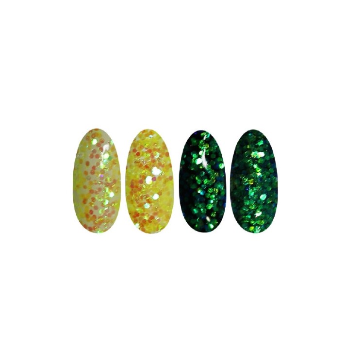 Ronney Glitter Nagelpulver /51/ Gelbe Folie