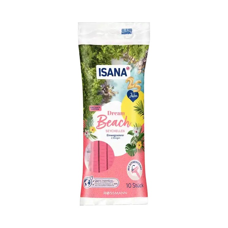 Бритви Isana одноразові Dream Beach Seychellen 10 шт