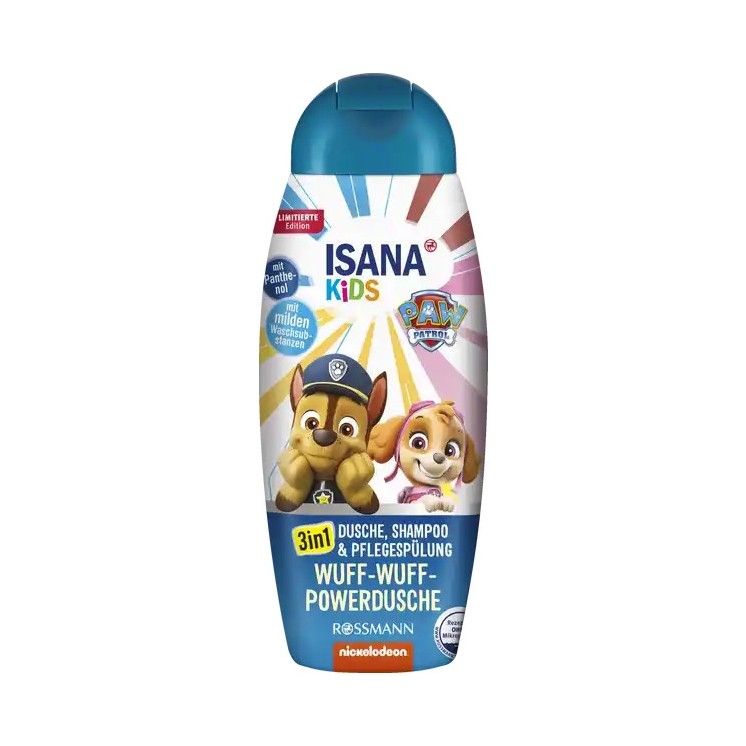 Isana Kids 3in1 Gel, Hair Shampoo for children Paw Patrol 300 ml