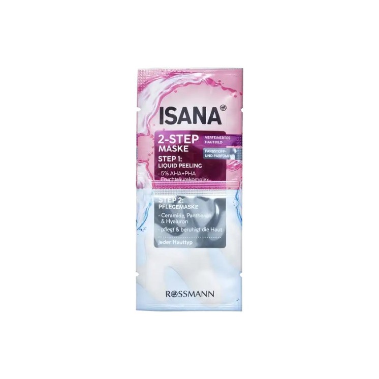 Isana 2-staps peeling gezichtsmasker 2x8 ml