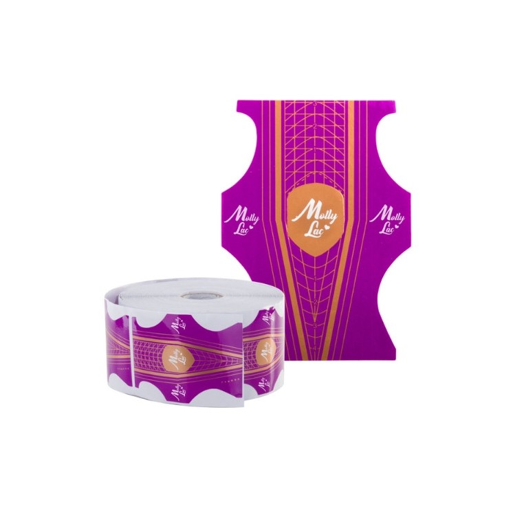 MollyLac Duo doppelseitige Nagelformschablonen 500 Stück