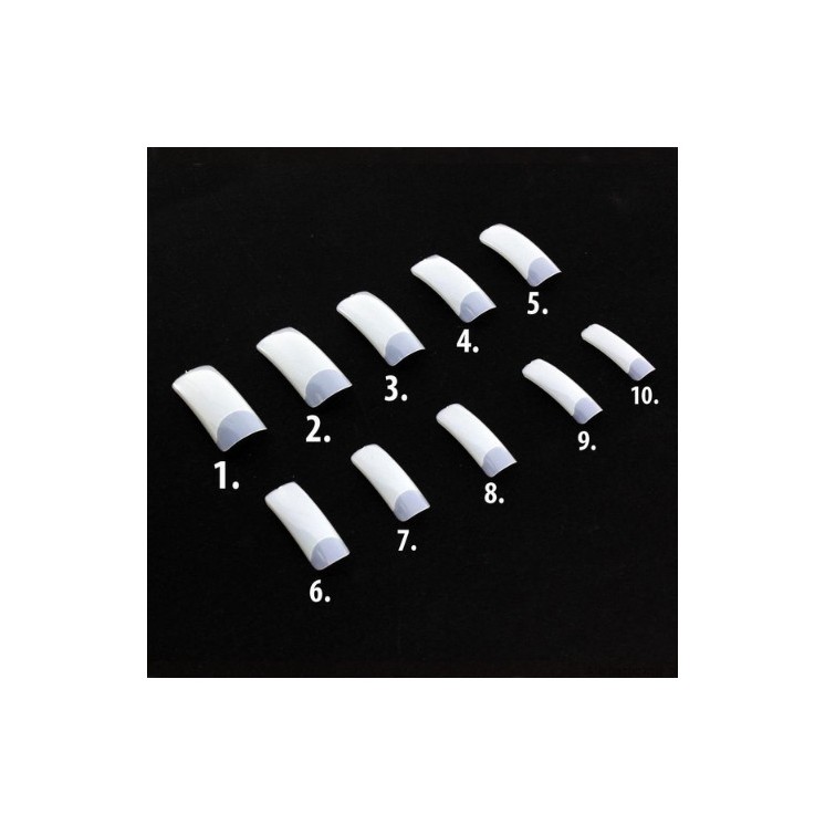 MollyLac Milk nail tips normal /1/ 60 pieces