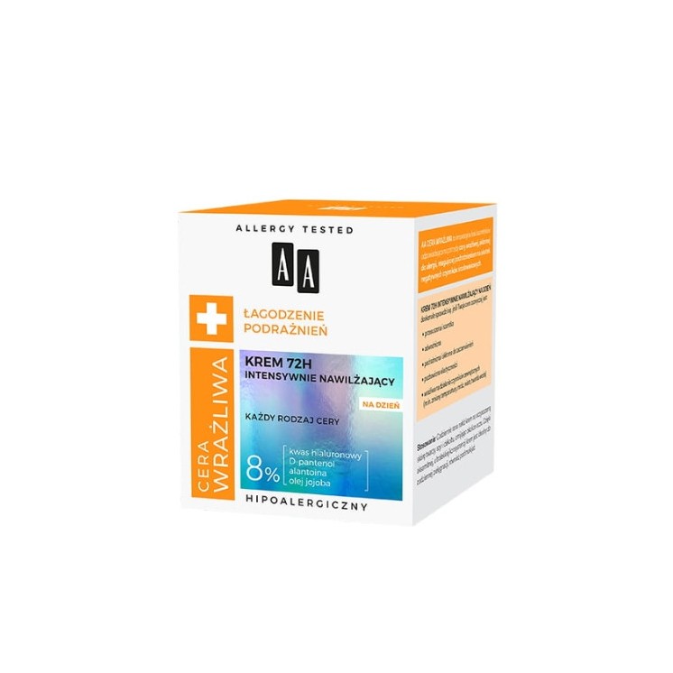 AA Sensitive Skin 72H intensively moisturizing Day face cream 50 ml