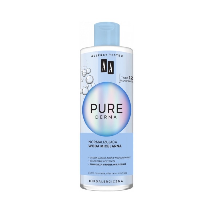 AA Pure Derma Normalisierendes Mizellenwasser für das Gesicht 400 ml