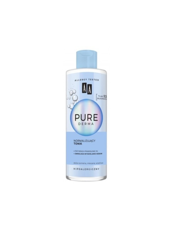 AA Pure Derma normalizujący Tonik do twarzy 200 ml