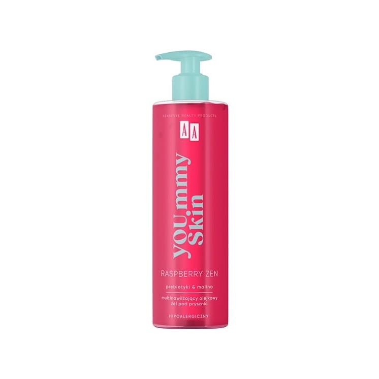 AA Yoummy Skin Raspberry Zen Multi-Feuchtigkeitsöl-Duschgel 400 ml