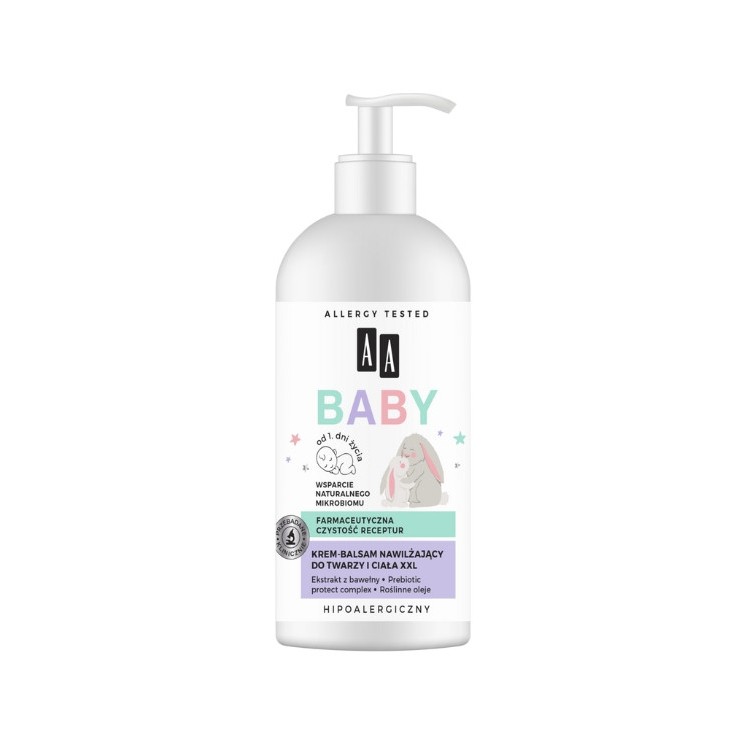 AA Baby feuchtigkeitsspendender Creme-Balsam für Gesicht und Körper 275 ml