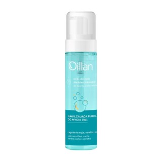 Oillan 3in1 moisturizing foam for washing the face, body and hair from the first day of life for children and adults 200 ml
