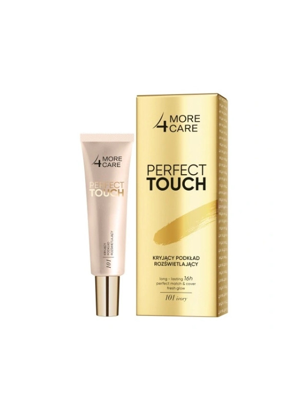 More 4 Care Perfect Touch kryjący Podkład do twarzy rozświetlający /101/ Ivory 30 ml