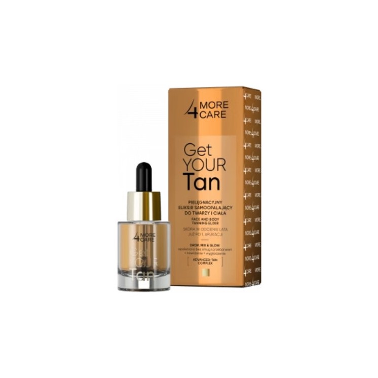 More 4 Care Get Your Tan Selbstbräunungselixier für Gesicht und Körper 15 ml