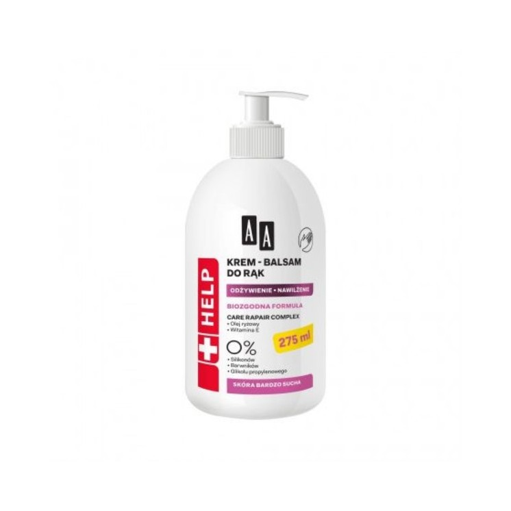 AA Help Biokompatible Formel Handcreme-Balsam Nährend und feuchtigkeitsspendend 275 ml