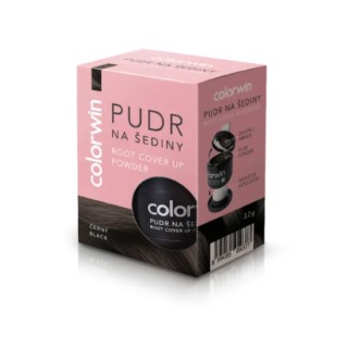 Colorwin Retouch Grey Retuschierpulver mit Spiegel und Applikator /Schwarz/ 3,2 g