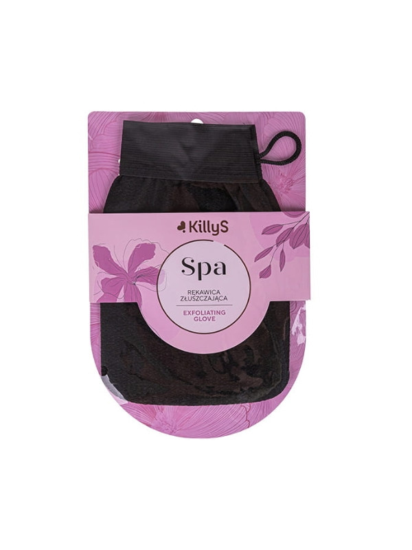 KillyS SPA Exfoliating Glove złuszczająca Rękawica do peelingu ciała Czarna 1 sztuka