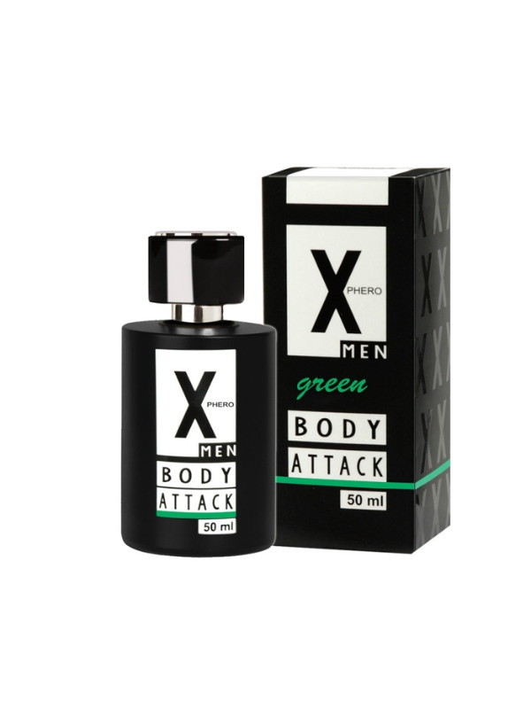 X-Phero Body Attack Green Perfumy z feromonami dla mężczyzn 50 ml