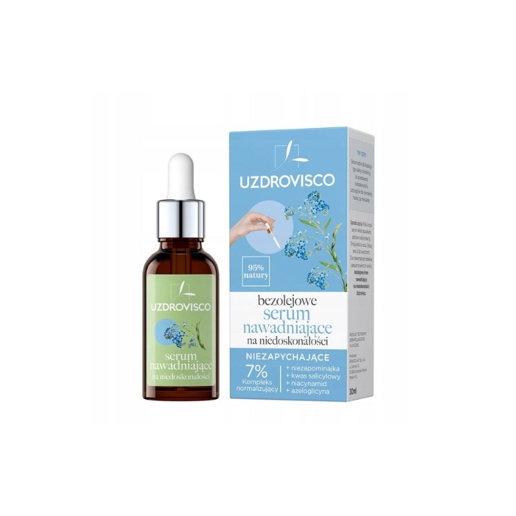 Uzdrovisco oil-free face Serum moisturizing against imperfections 30 ml