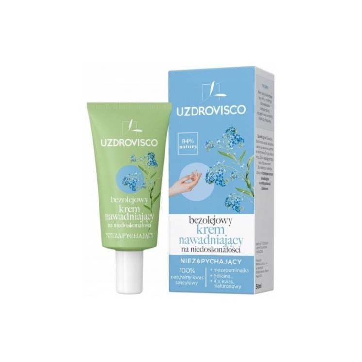 Uzdrovisco oil-free moisturizing face cream for imperfections 50 ml