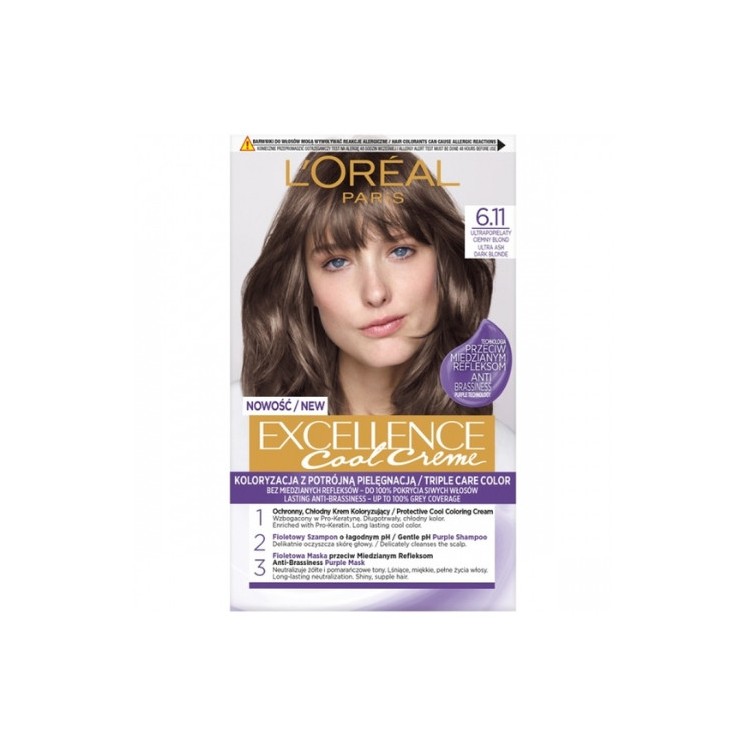 Фарба для волосся L'oreal Excellence Creme /6.11/ Ultra Ash Dark Blond
